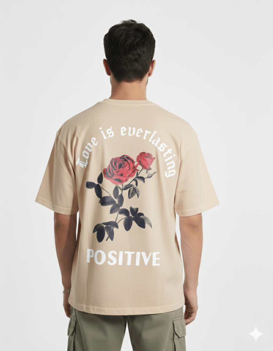 LOVE IS EVERLASTING T - SHIRT, BEIGE - Whtewolf - Pick Your Vibe