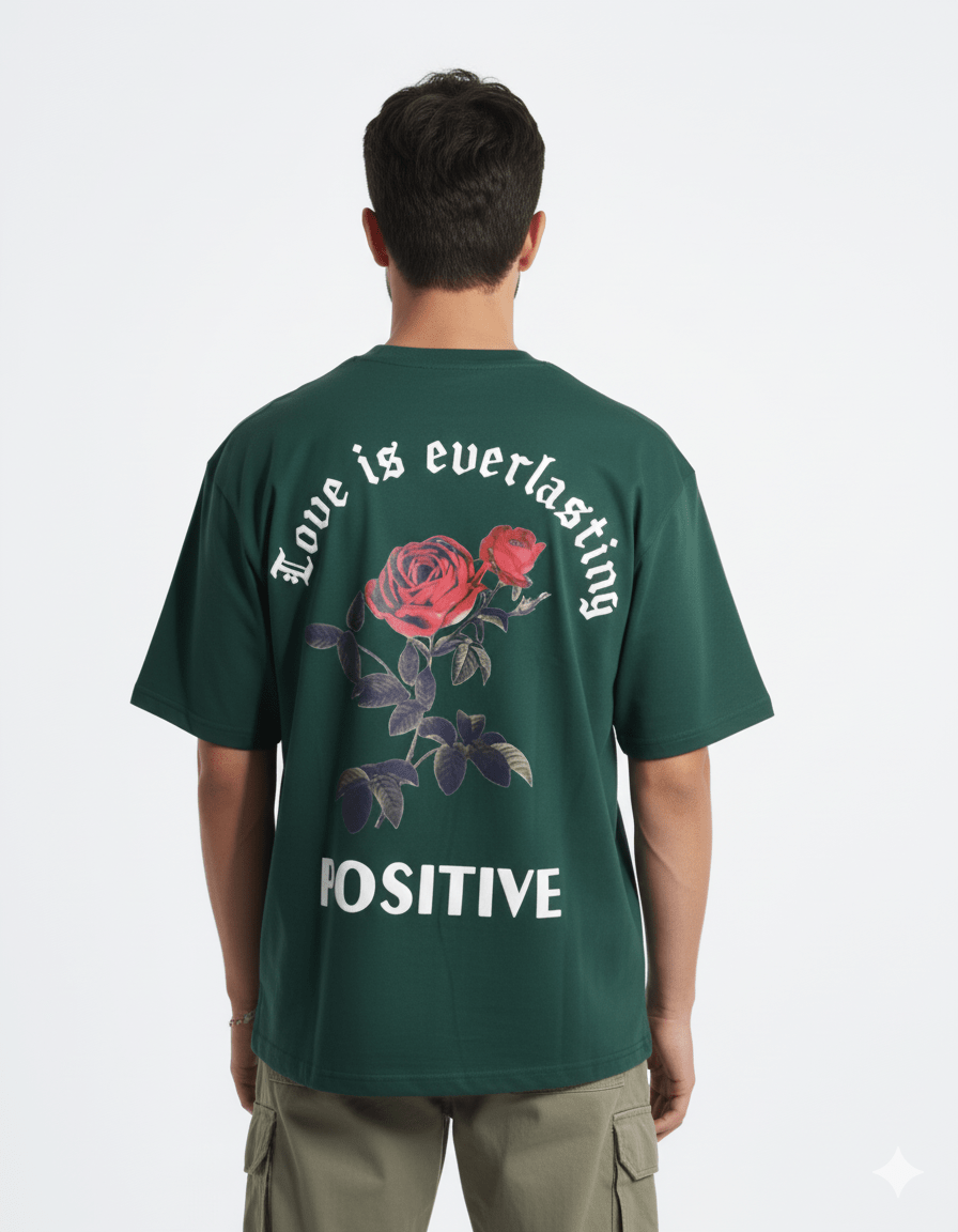 LOVE IS EVERLASTING T-Shirt, Dark Green - Whtewolf - Pick Your Vibe