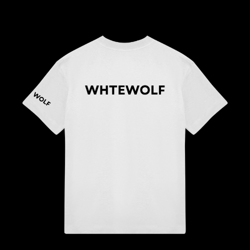 Whtewolf Oversized Unisex LOVE IS EVERLASTING Printed T-Shirt, White
