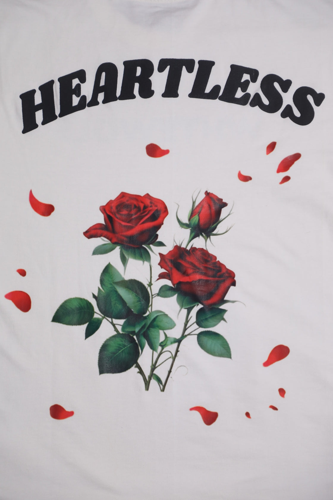 Whtewolf Oversize Unisex Heartless Printed T-Shirt, White