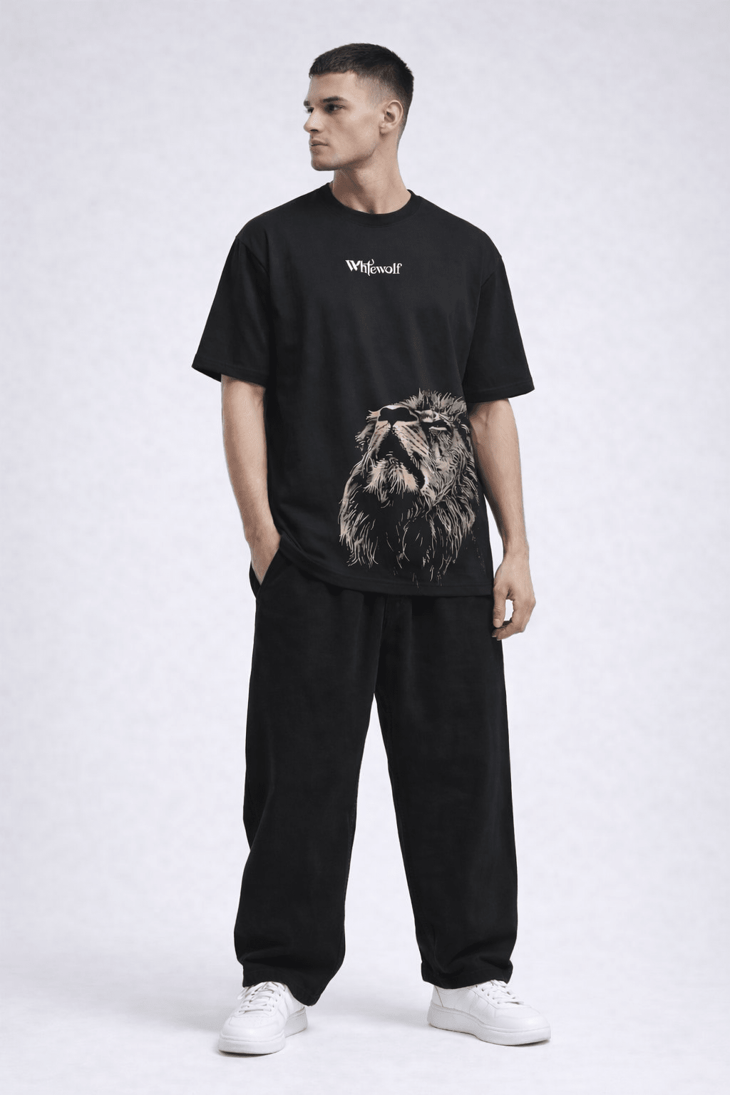 Lion Oversized Co - Ord Set - Whtewolf - Pick Your Vibe