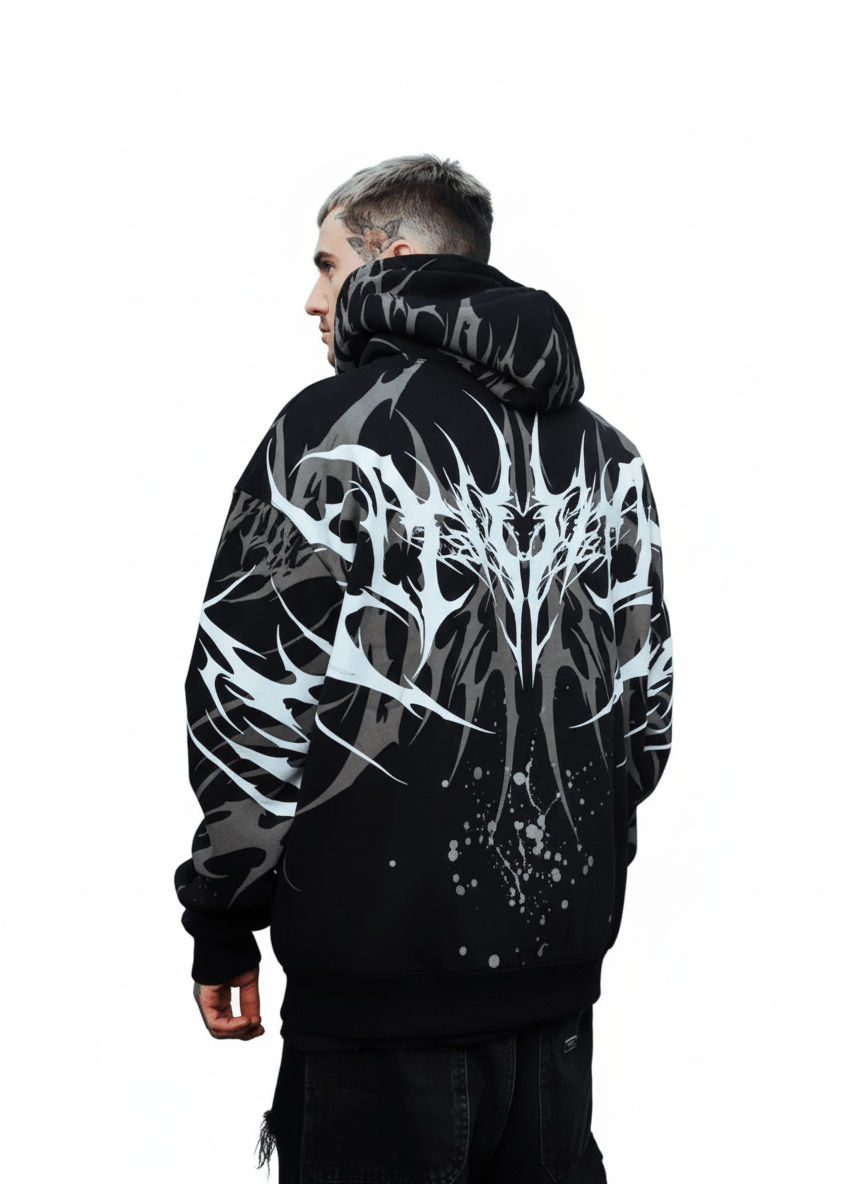 The Phantom Hoodie - Black - Whtewolf - Pick Your Vibe