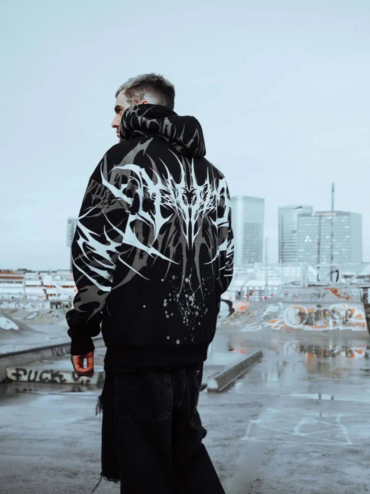 The Phantom Hoodie - Black - Whtewolf - Pick Your Vibe
