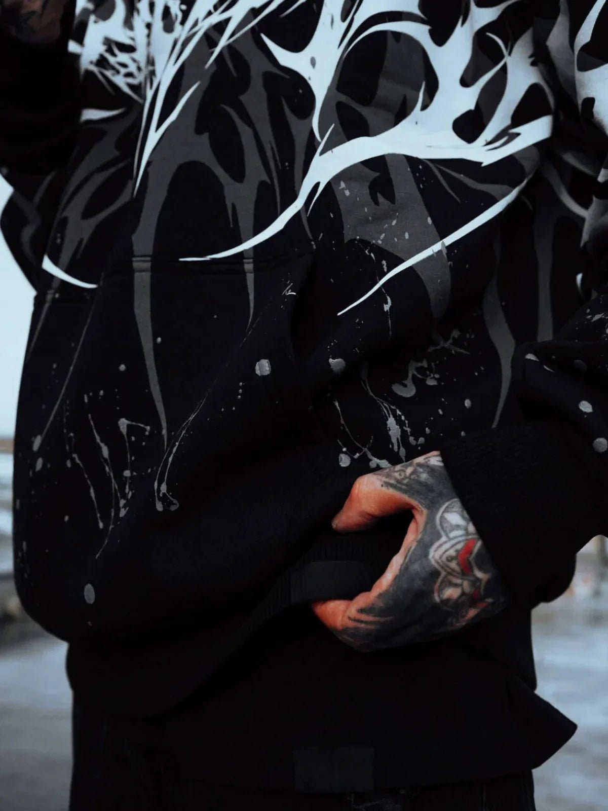 The Phantom Hoodie - Black - Whtewolf - Pick Your Vibe