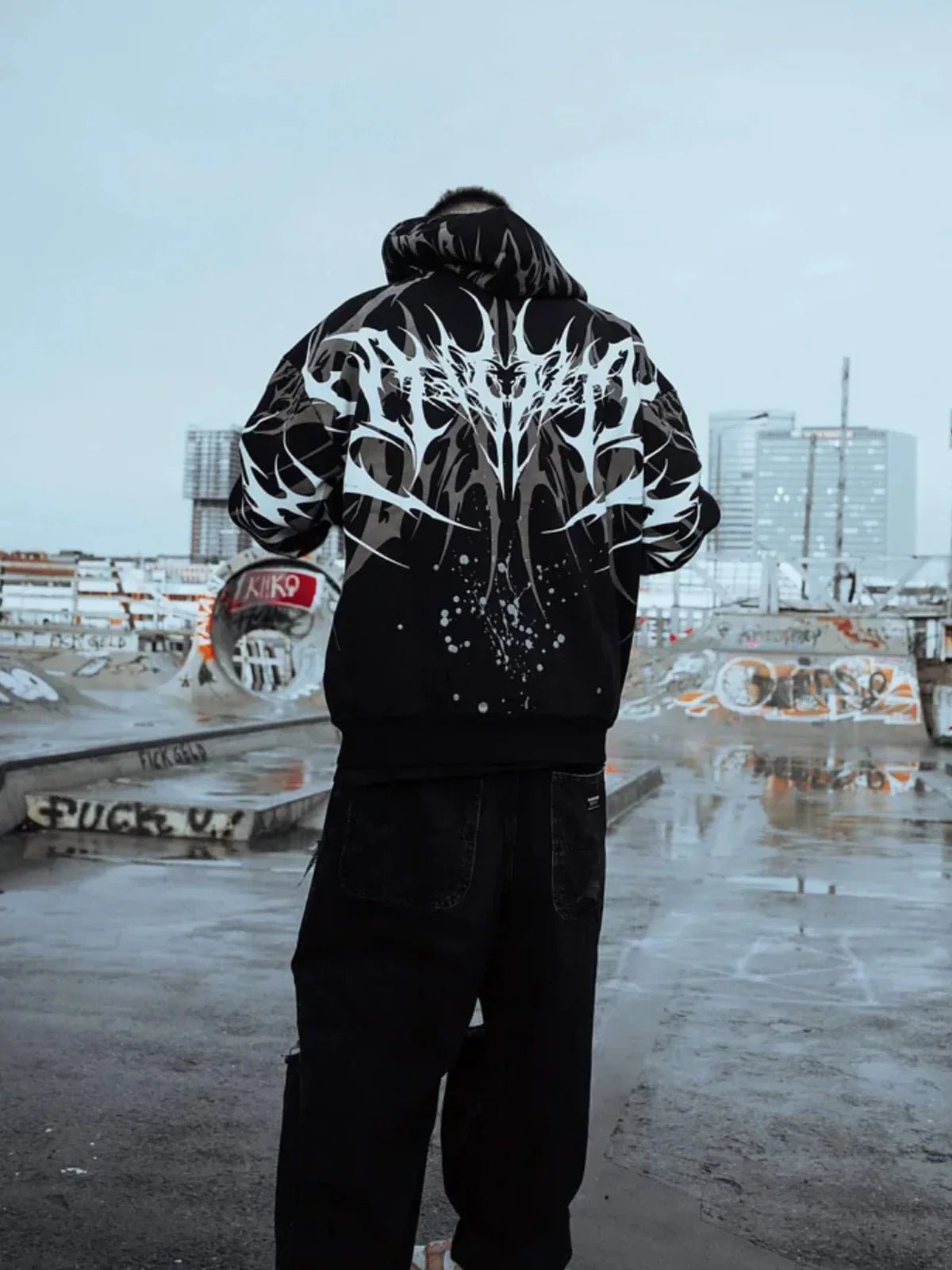 The Phantom Hoodie - Black - Whtewolf - Pick Your Vibe