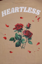 Whtewolf Oversize Unisex Heartless Printed T-Shirt, Beige - Whtewolf - Pick Your Vibe