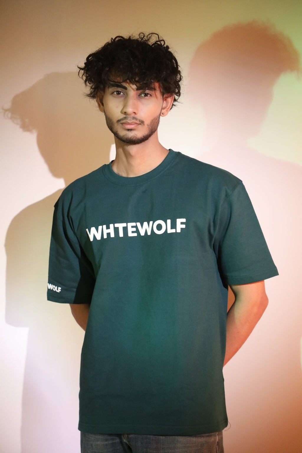 Whtewolf Oversize Unisex Heartless Printed T-Shirt, Dark Green - Whtewolf - Pick Your Vibe