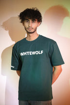Whtewolf Oversize Unisex Heartless Printed T-Shirt, Dark Green - Whtewolf - Pick Your Vibe