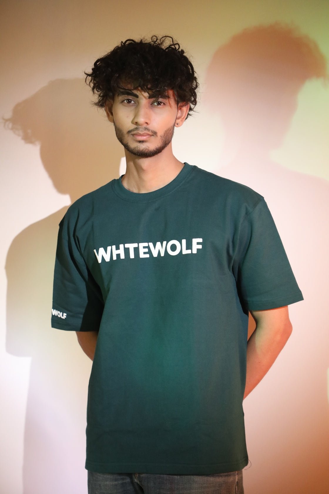 Whtewolf Oversize Unisex Heartless Printed T-Shirt, Dark Green - Whtewolf - Pick Your Vibe