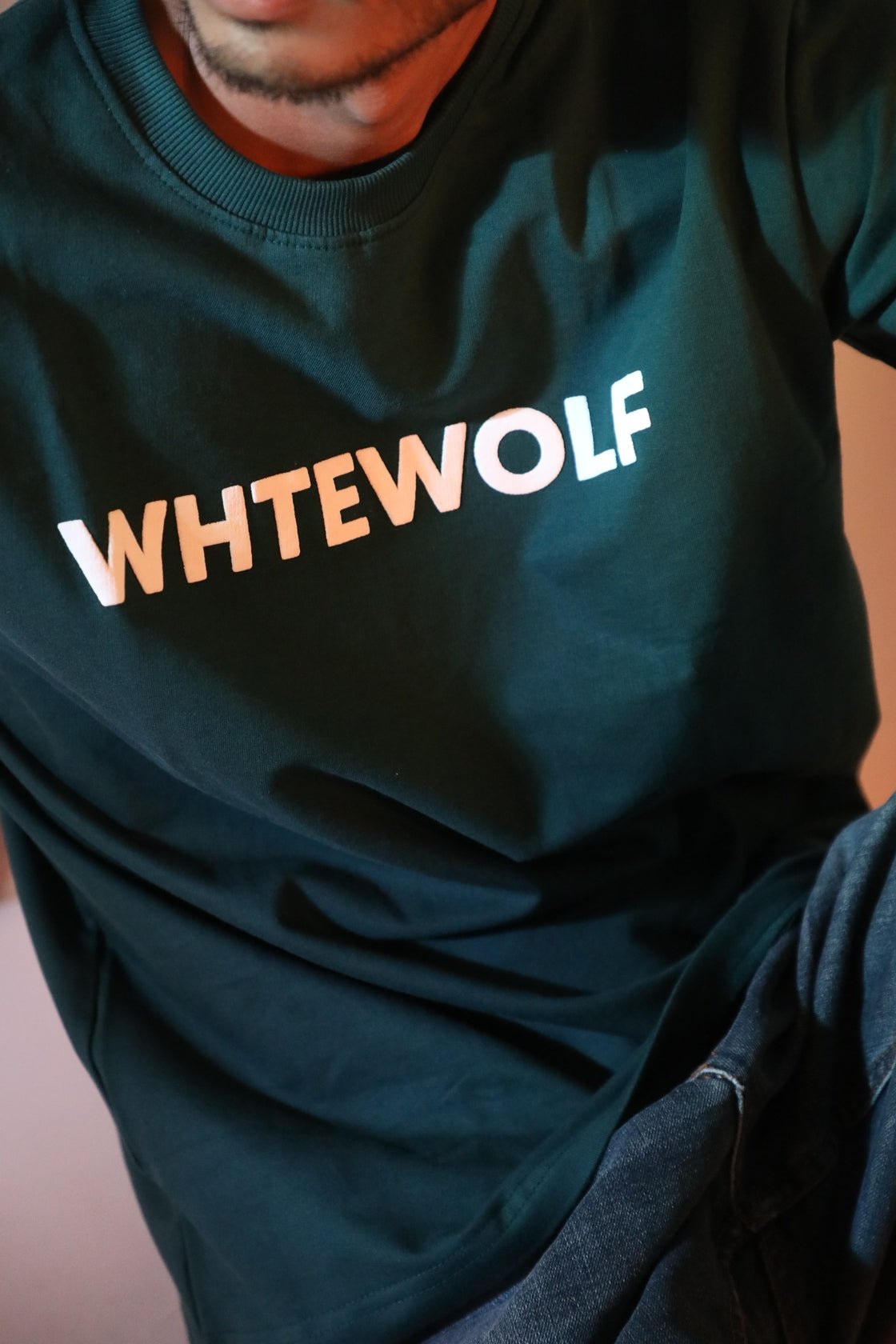 Whtewolf Oversize Unisex Heartless Printed T-Shirt, Dark Green - Whtewolf - Pick Your Vibe