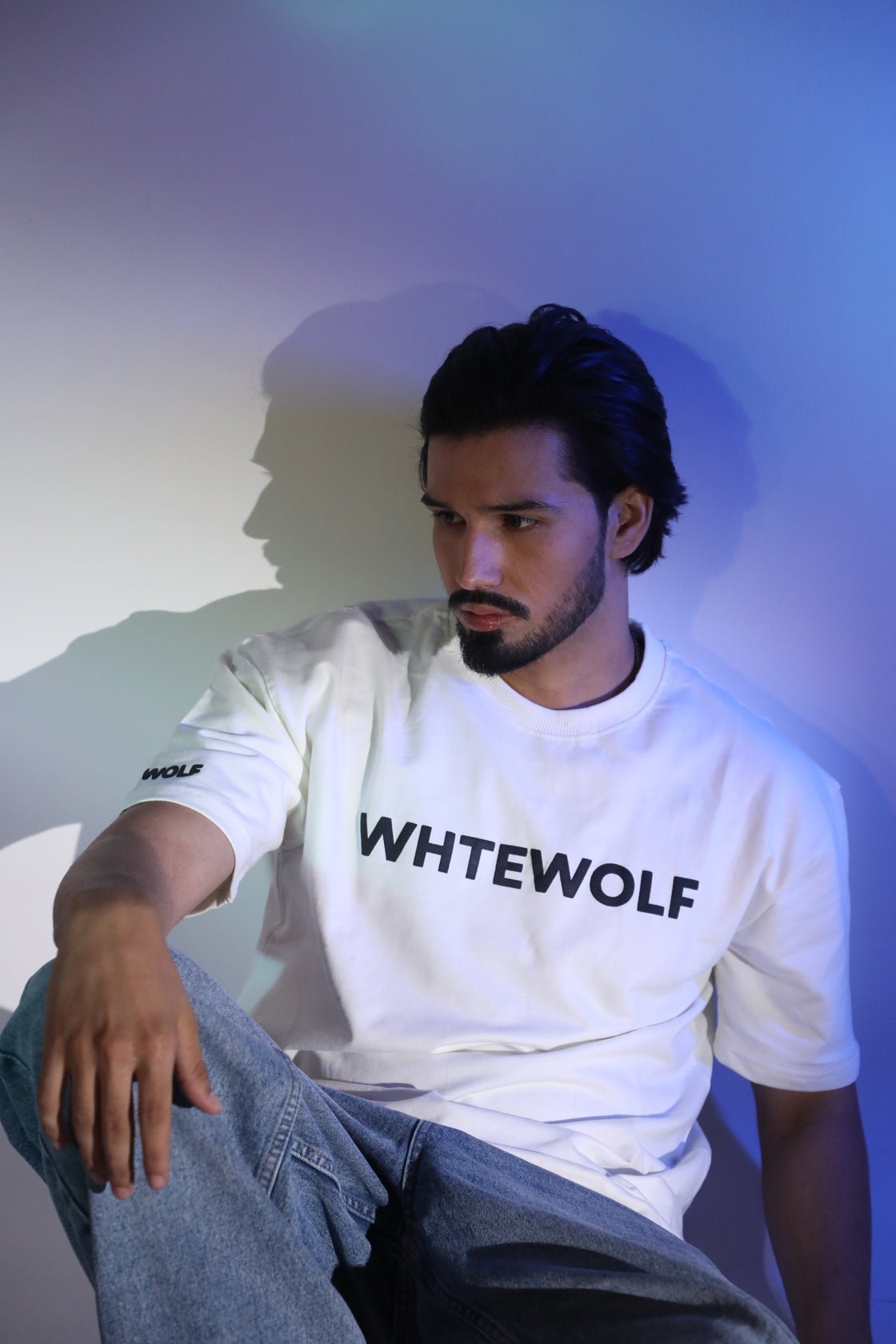 Whtewolf Oversize Unisex Heartless Printed T-Shirt, White - Whtewolf - Pick Your Vibe