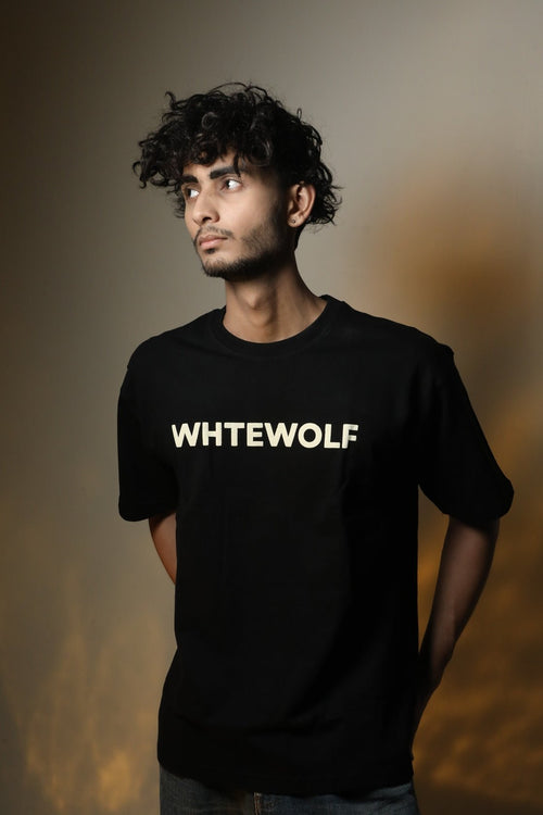 Whtewolf Oversized Unisex LIVE FOR TODAY Printed T-Shirt, Black - Whtewolf - Pick Your Vibe