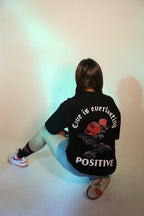 Whtewolf Oversized Unisex LOVE IS EVERLASTING Printed T-Shirt, Black - Whtewolf - Pick Your Vibe