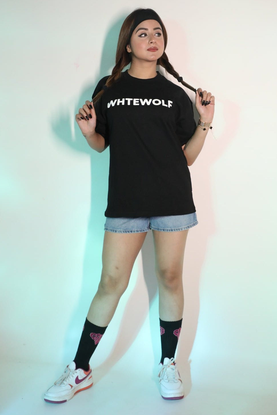 Whtewolf Oversized Unisex LOVE IS EVERLASTING Printed T-Shirt, Black - Whtewolf - Pick Your Vibe