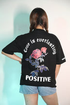 Whtewolf Oversized Unisex LOVE IS EVERLASTING Printed T-Shirt, Black - Whtewolf - Pick Your Vibe