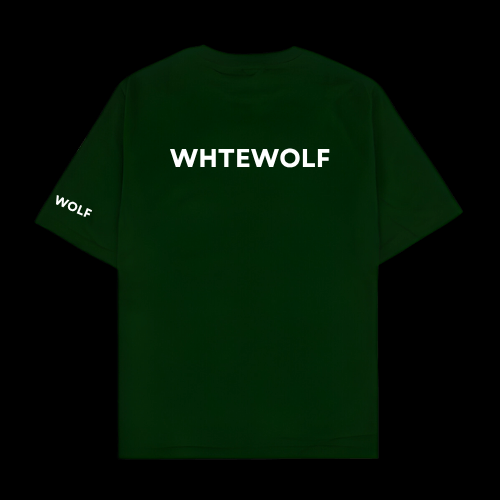Whtewolf Oversized Unisex LOVE IS EVERLASTING Printed T-Shirt, Dark Green - Whtewolf - Pick Your Vibe