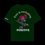 Whtewolf Oversized Unisex LOVE IS EVERLASTING Printed T-Shirt, Dark Green - Whtewolf - Pick Your Vibe