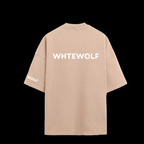 Whtewolf Oversized Unisex WICKED Printed T-Shirt, Beige - Whtewolf - Pick Your Vibe