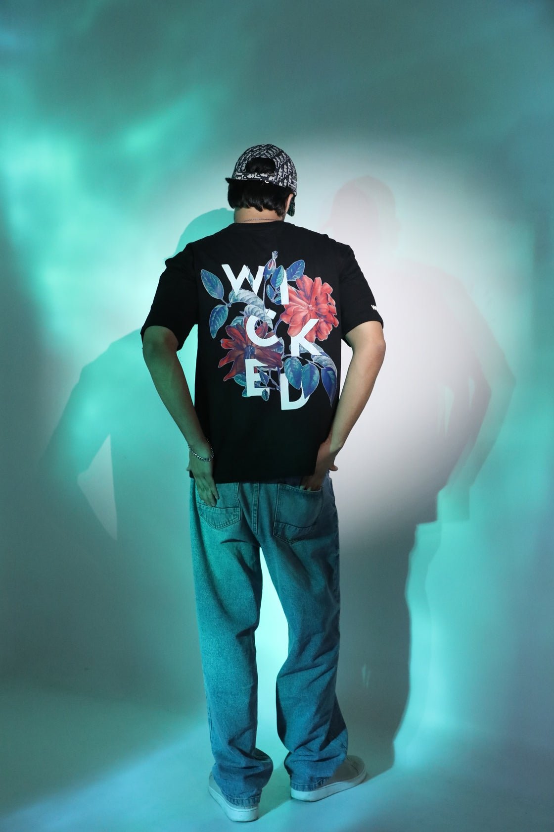 Whtewolf Oversized Unisex WICKED Printed T-Shirt, Black - Whtewolf - Pick Your Vibe