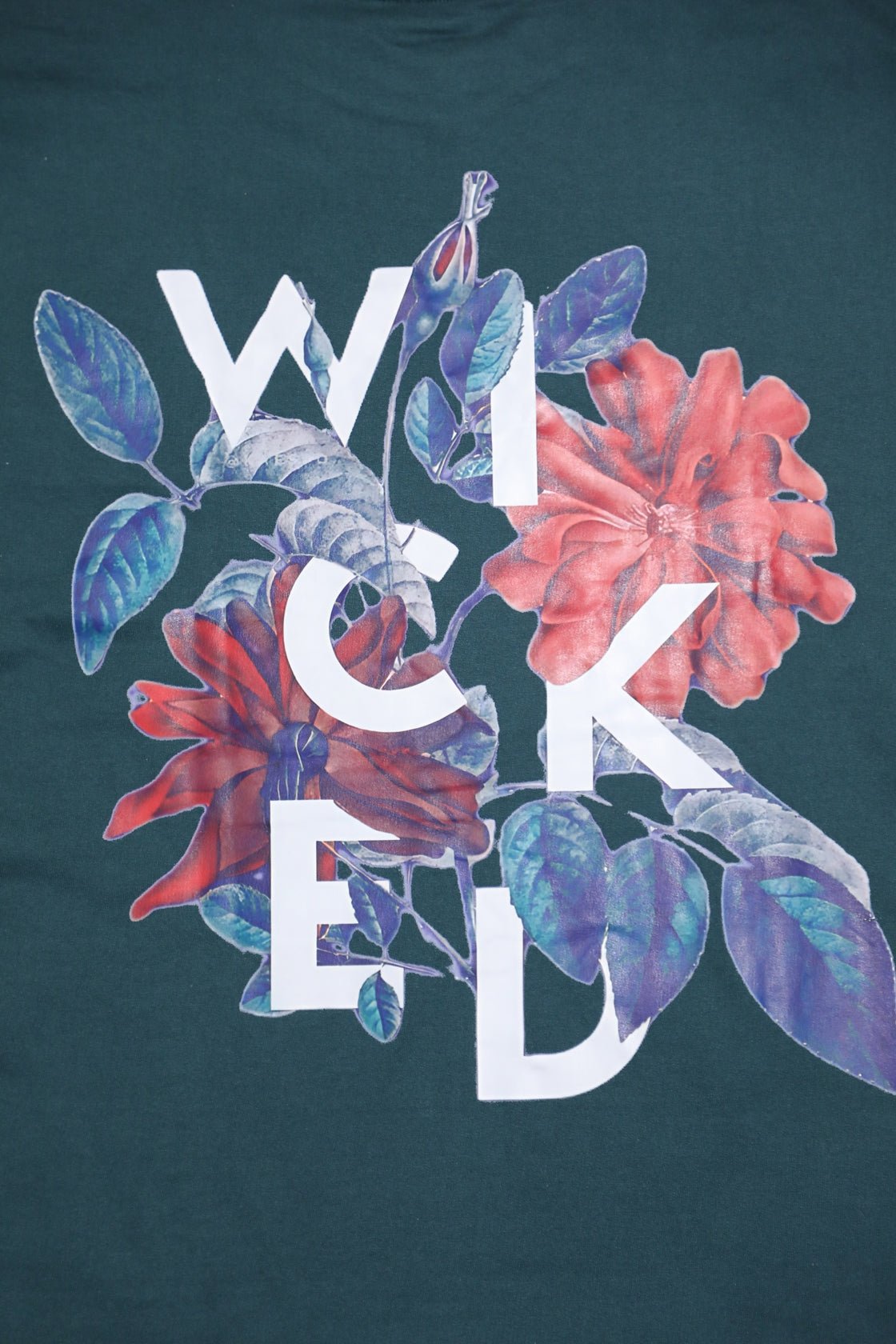 Whtewolf Oversized Unisex WICKED Printed T-Shirt, Dark Green - Whtewolf - Pick Your Vibe