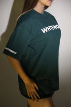 Whtewolf Oversized Unisex WICKED Printed T-Shirt, Dark Green - Whtewolf - Pick Your Vibe