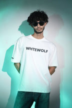 Whtewolf Oversized Unisex WICKED Printed T-Shirt, White - Whtewolf - Pick Your Vibe