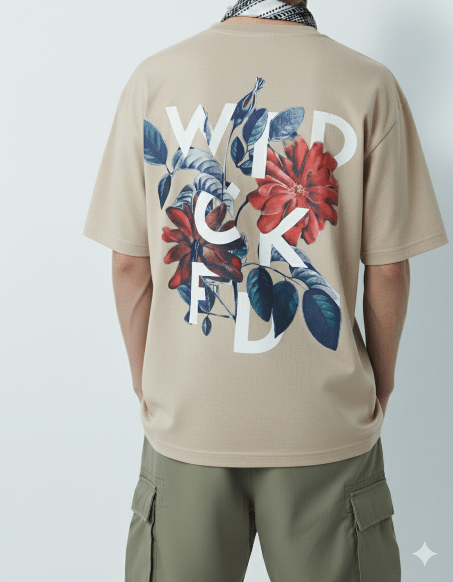 WICKED T-Shirt, Beige - Whtewolf - Pick Your Vibe