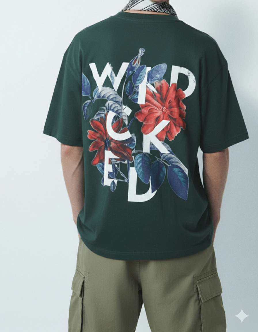 WICKED T-Shirt, Dark Green - Whtewolf - Pick Your Vibe