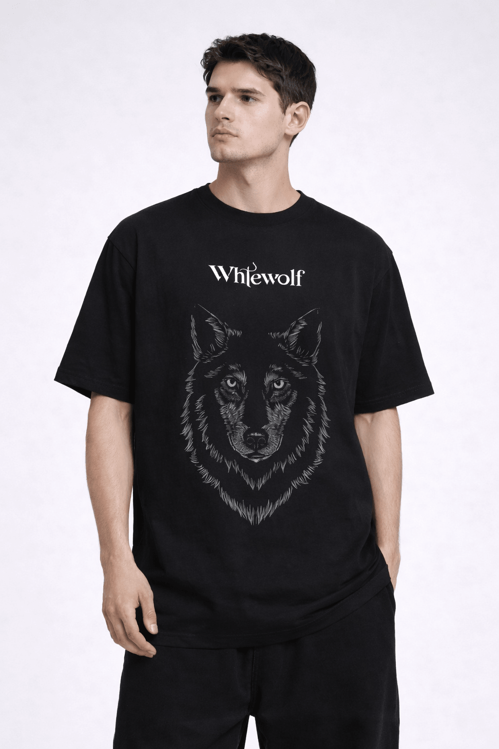 Wolf Oversized Co - Ord Set - Whtewolf - Pick Your Vibe